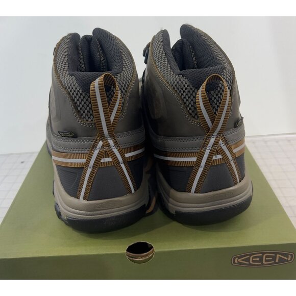Keen Men's Targhee III Waterproof Mid Hiking Boots Sz. 12 Black Olive/Golden Bro - Picture 3 of 8